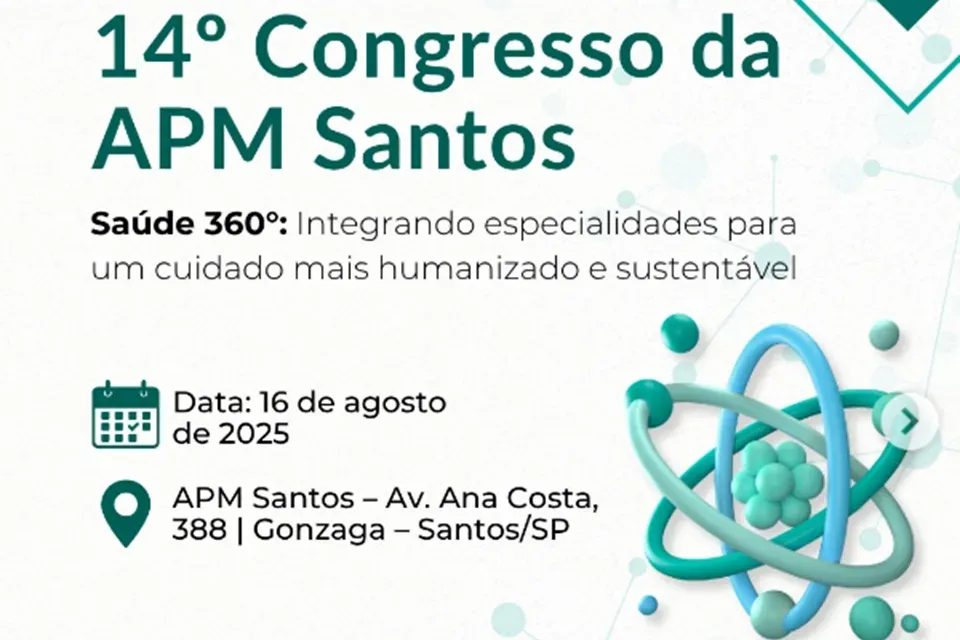 14° Congresso da APM Santos ocorre no dia 16 de agosto