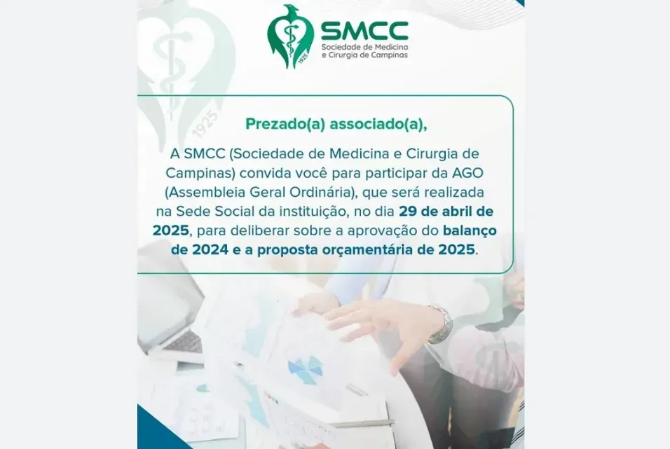 29/04: Campinas promove Assembleia Geral Ordinária