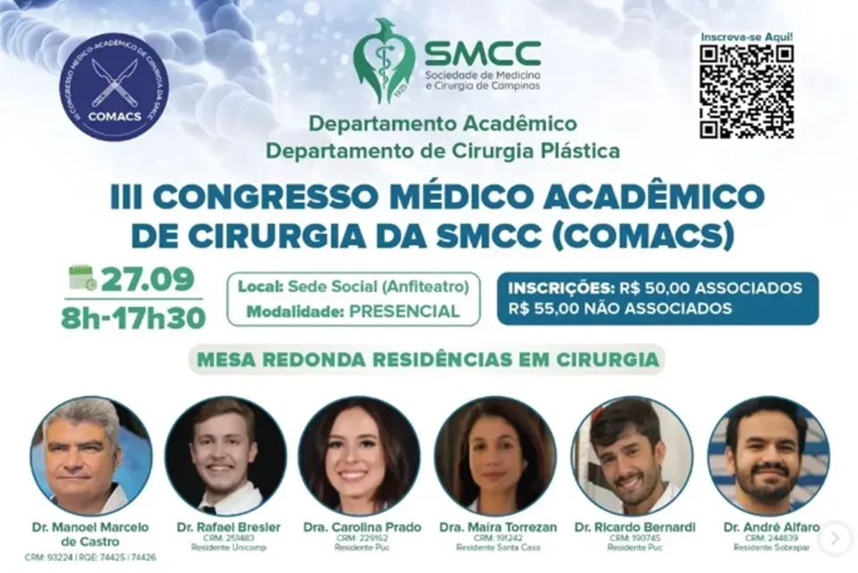 3ª edição do Congresso Médico Acadêmico de Cirurgia da SMCC