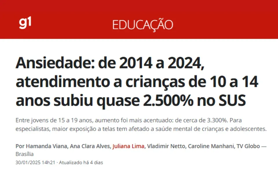 Em entrevista, diretor da APM alerta sobre o uso excessivo de telas na infância e adolescência
