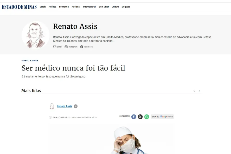 APM é destaque no Estado de Minas sobre oferta de cursos de Medicina no exterior