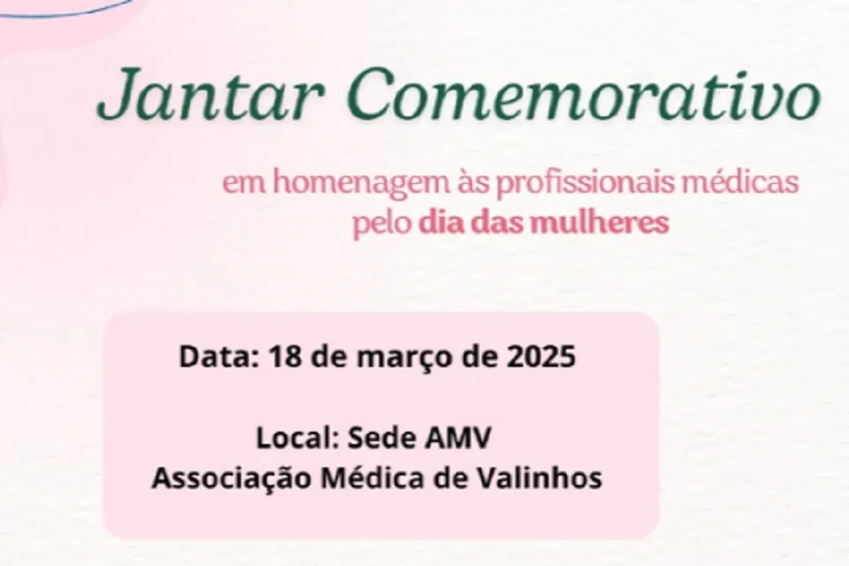 Associação Médica de Valinhos promove jantar comemorativo em março