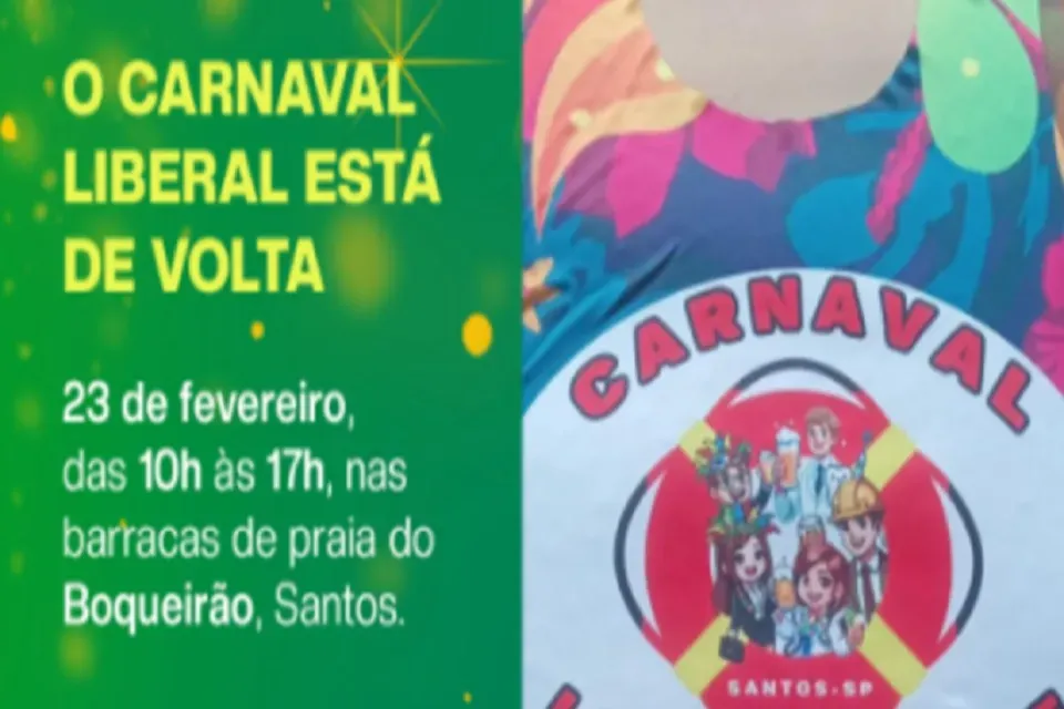 Carnaval Liberal de Santos promete agito e muita diversão