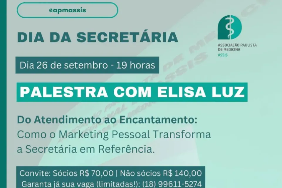 Celebre o Dia da Secretária na Casa do Médico de Assis