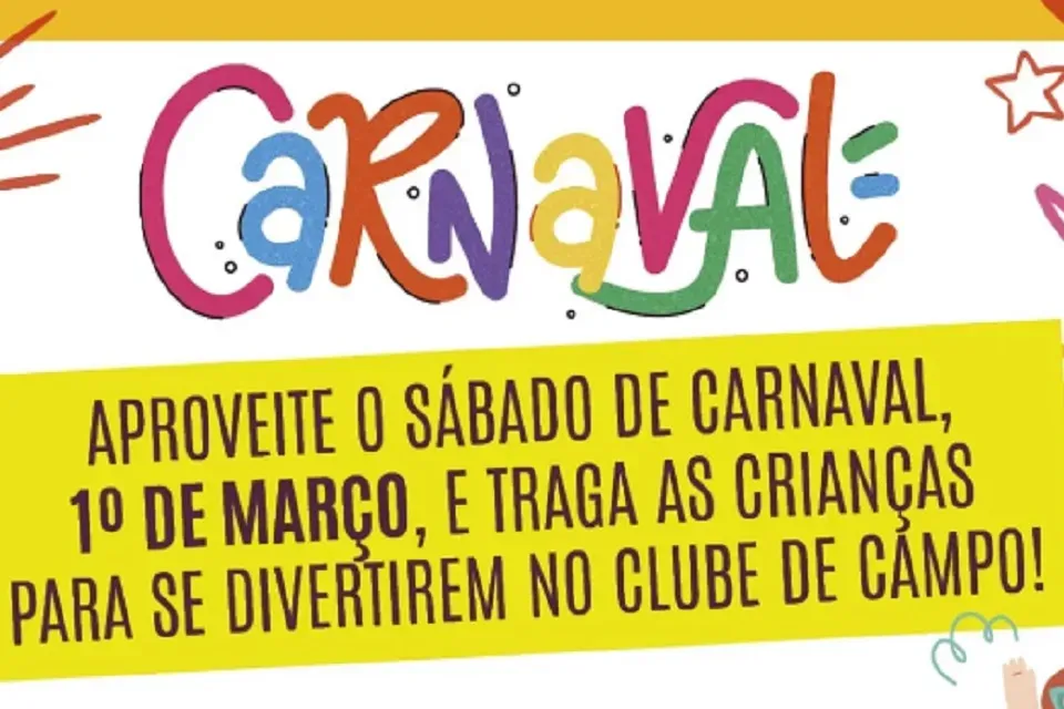 Clube de Campo de Campinas realiza atividades recreativas no Carnaval