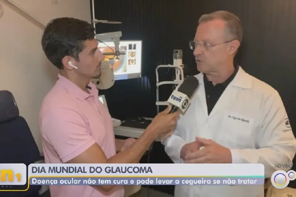 Conselheiro de Botucatu fala à Rede Globo sobre Dia Mundial de Combate ao Glaucoma