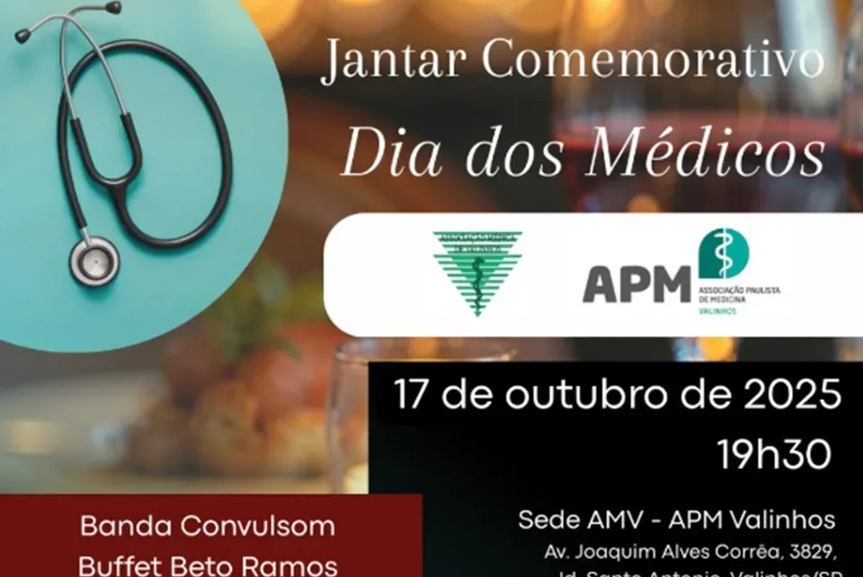 Dia do Médico: Valinhos promove jantar comemorativo