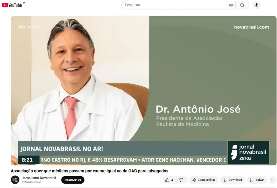 Entrevista do presidente da APM na Rádio Novabrasil