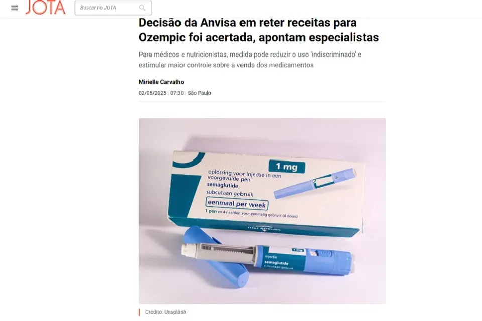 Especialistas comentam decisão da Anvisa sobre reter receitas para Ozempic