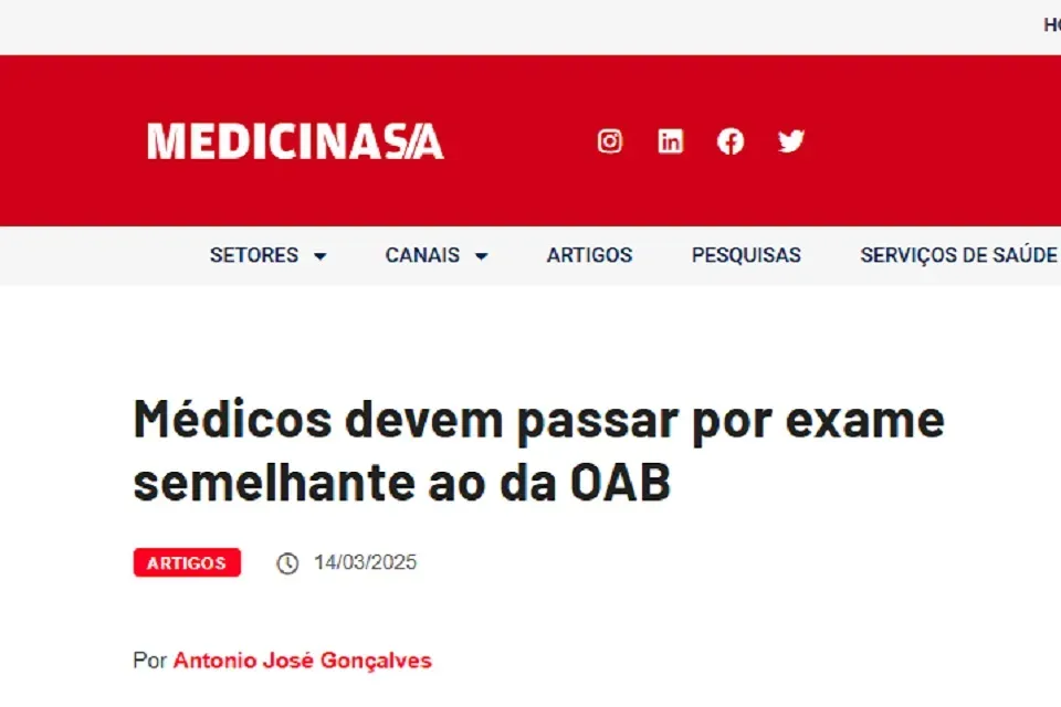 Médicos devem passar por exame semelhante ao da OAB