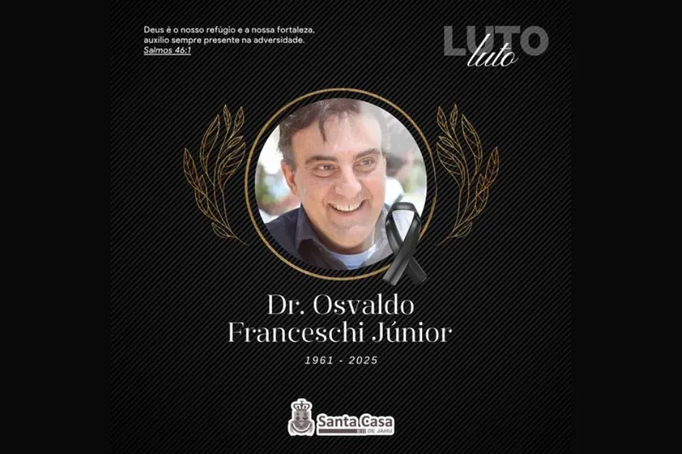 Nota de pesar pelo falecimento de Oswaldo Francheschi