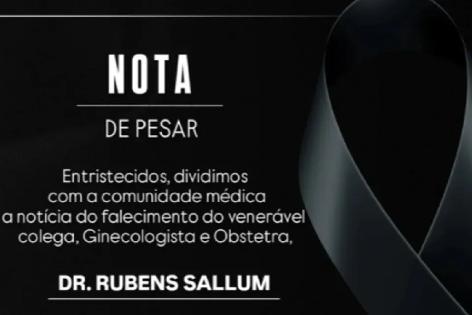Nota de pesar pelo falecimento de Rubens Sallum
