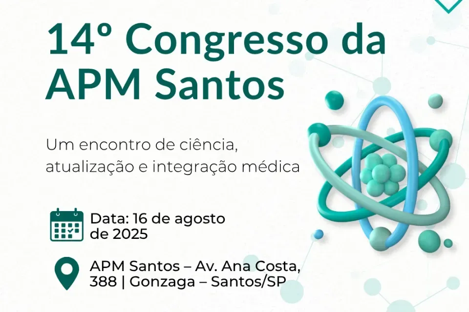 O 14° Congresso da APM Santos está chegando e você não pode ficar de fora!