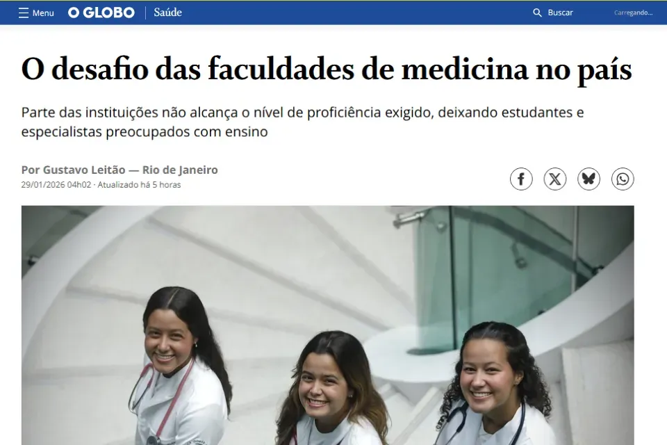 O Globo entrevista presidente da APM sobre o desafio das faculdades de Medicina no País