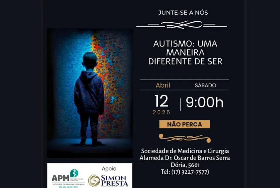 Palestra gratuita discute Autismo em São José do Rio Preto