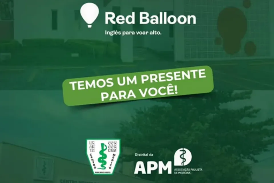 Parceria do Centro Médico de Ribeirão Preto com escola de inglês Red Balloon traz oportunidades imperdíveis