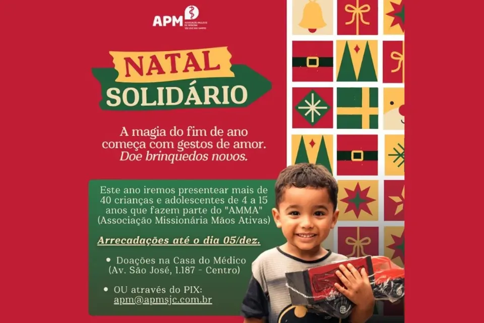 Participe do Natal Solidário de São José dos Campos
