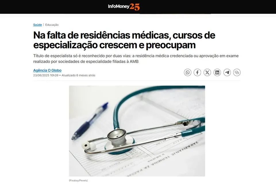 Presidente da APM fala sobre aumento dos cursos de especialização