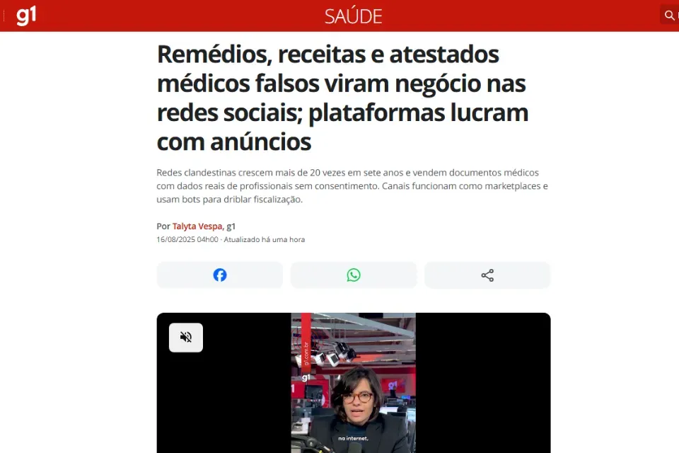 Profissionais da APM alertam sobre os riscos da falsificação de receitas e atestados