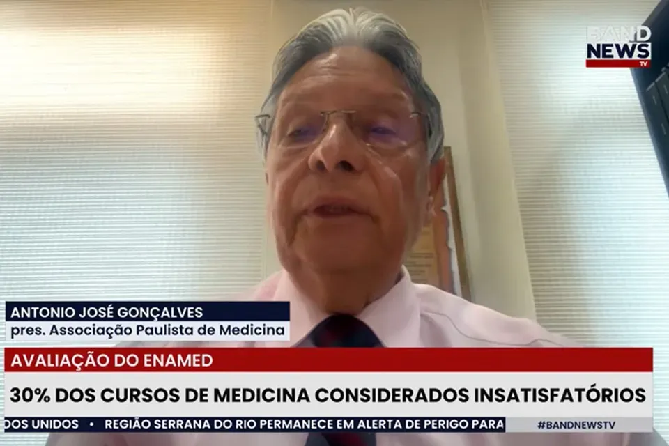 Programa Manhã BandNews traz visão da APM sobre notas do Enamed