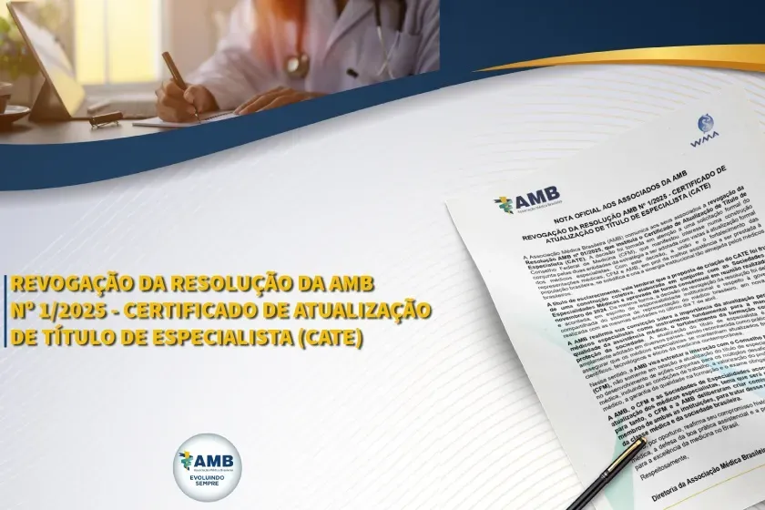 Revogação da Resolução AMB sobre o Cate