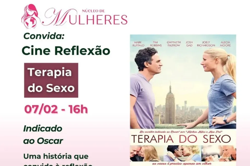 Ribeirão Preto: “Terapia do Sexo” é destaque no primeiro Cine Reflexão de 2026