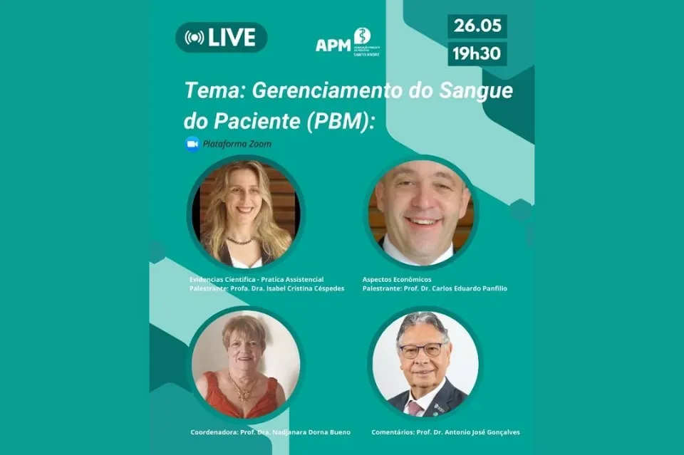 Santo André realiza live sobre Gerenciamento do Sangue do Paciente