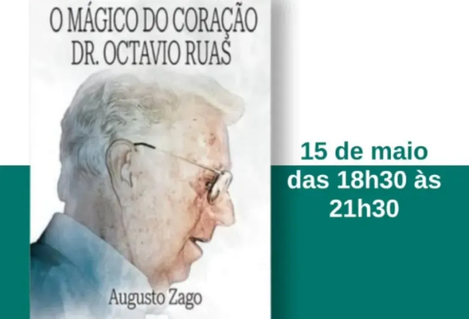 Santos sedia lançamento do livro “O Mágico do Coração Dr. Octavio Ruas”