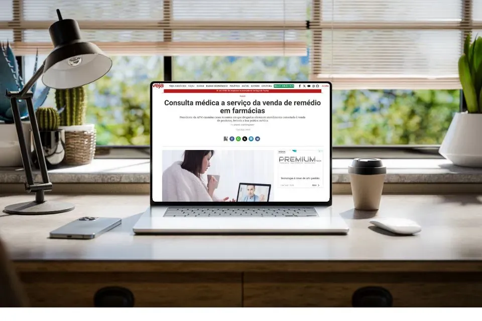 Veja publica artigo de presidente da APM sobre Telemedicina em farmácias