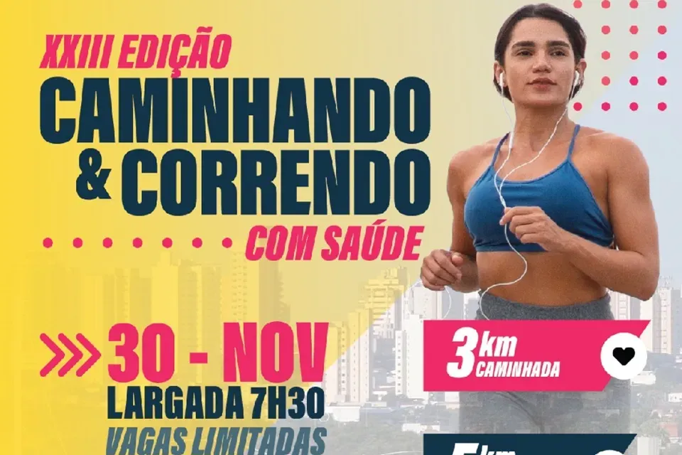 Vem aí a 23ª edição do Caminhando & Correndo com Saúde, em Presidente Prudente  